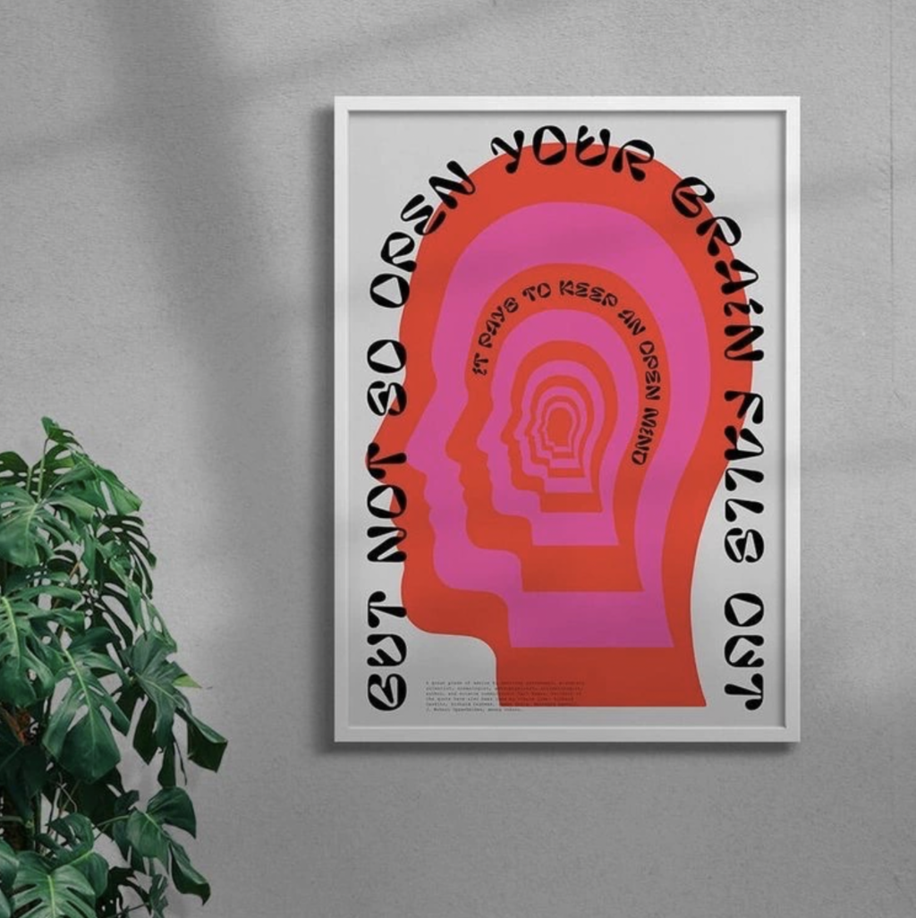 Póster Open Your Brain