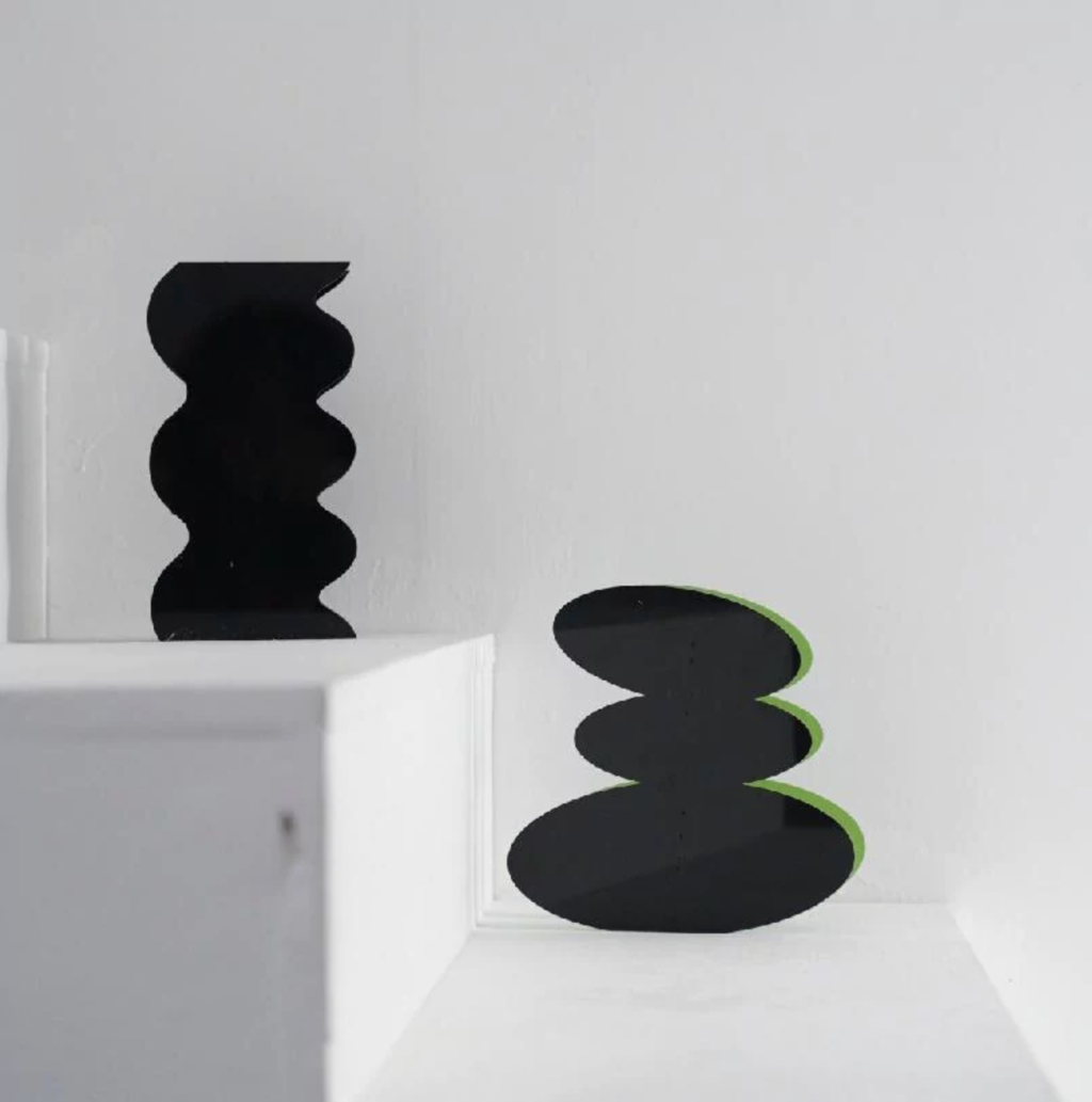 Florero Curve Black