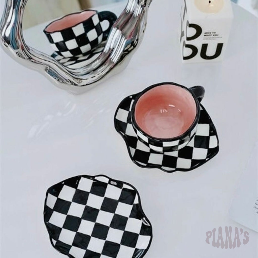 Taza Rosa Cuadros