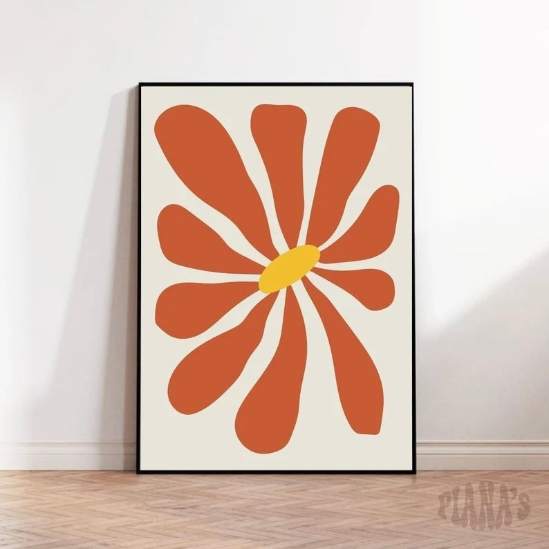 Póster Flor Roja