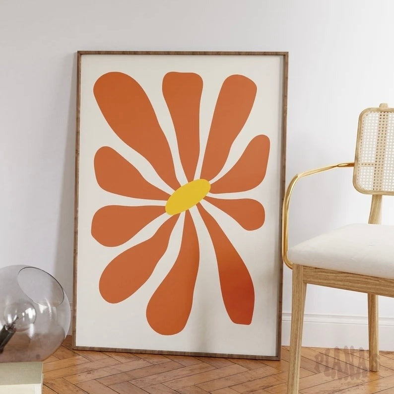 Póster Flor Roja